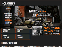 Tablet Screenshot of holsteinsharley.com